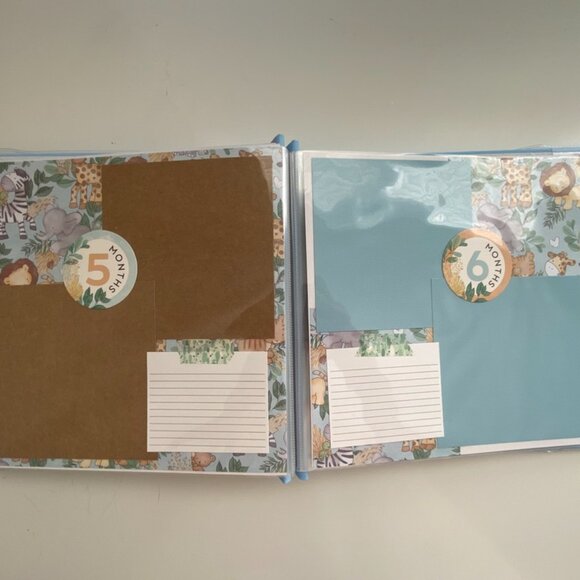 8x8 Baby Boy Premade Scrapbook, Baby Shower Gift, Christmas Gift for New Mom - Picture 11 of 15